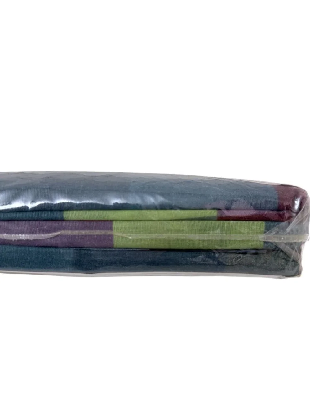 Fayette Place Twin Sheet Set Blue Plaid Cotton Blend Check New in Package